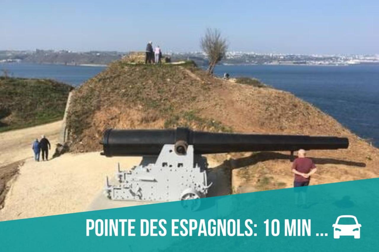 شقة Authentique Penty Au Coeur Du Bourg Roscanvel المظهر الخارجي الصورة